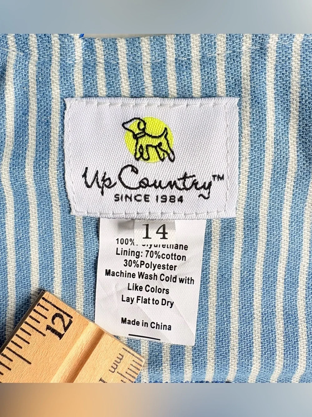 New Up Country Mark & Graham dog rain slicker coat blue raincoat small breed NWT